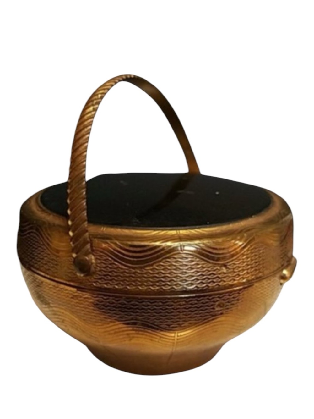 Rare Vintage K&K Basket Compact